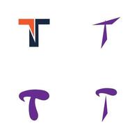 letter t logo sjabloon vector pictogram ontwerp