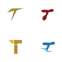 letter t logo sjabloon vector pictogram ontwerp