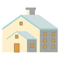 illustraties van westers huis met cartoonontwerp vector