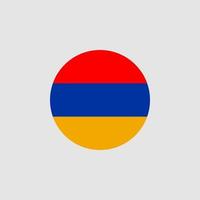 nationale vlag van Armenië, officiële kleuren en juiste verhoudingen. vectorillustratie. eps10. vector