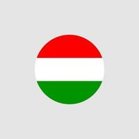 nationale vlag van hongarije, officiële kleuren en juiste verhoudingen. vectorillustratie. eps10. vector