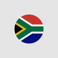 nationale vlag van Zuid-Afrika, officiële kleuren en juiste verhoudingen. vectorillustratie. eps10. vector