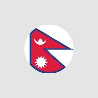 nationale vlag van nepal, officiële kleuren en juiste verhoudingen. vectorillustratie. eps10. vector