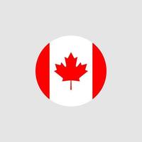 Canadese vlag in officiële kleuren en verhoudingen. vector. Canadese nationale land symbool. geïsoleerde pictogram. rode kleuren illustratie. vector