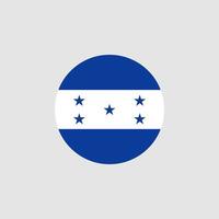 nationale vlag van honduras, officiële kleuren en juiste verhoudingen. vectorillustratie. eps10. vector