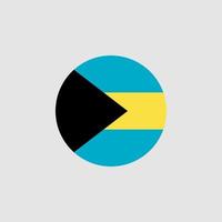 nationale vlag van de Bahama's, officiële kleuren en juiste verhoudingen. vectorillustratie. eps10. vector