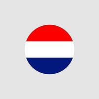 nationale vlag van nederland, officiële kleuren en juiste verhoudingen. nationale vlag van nederland. vectorillustratie. eps10. vector