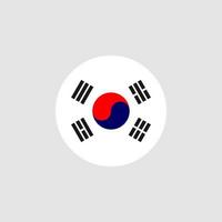 nationale korea vlag, officiële kleuren en juiste verhoudingen. nationale korea vlag. vectorillustratie. eps10. vector