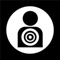Target people-pictogram vector