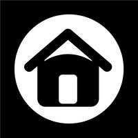 Onroerend goed huis pictogram vector