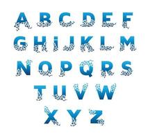 digitale verbinding alfabet conceptontwerp vector