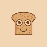 brood schattig logo. vector