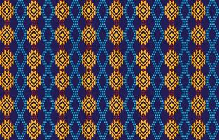 donkerblauwe etnische abstracte kunst. naadloos patroon in tribal, volksborduurwerk en Mexicaanse stijl. Azteekse geometrische kunst ornament print. ontwerp voor tapijt, behang, kleding, verpakking, stof. vector