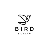 vogel logo pictogram ontwerp sjabloon platte vector