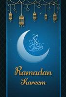 ramadan kareem sjabloon eenvoudig en modern concept vector illusration