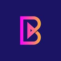 3d modern creatief letter b-logo
