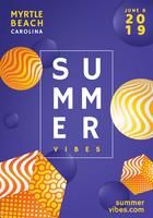 Zomer Poster Vector Design