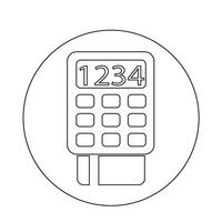 POS-terminalpictogram vector