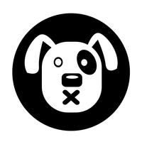 Hond pictogram vector