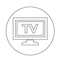 tv-pictogram vector