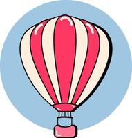 illustraties over het onderwerp actieve sporten. illustratie van luchtballon. vector