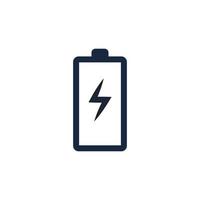 macht batterij logo pictogram vector illustratie ontwerp template.battery opladen vector icon.battery power en flash bliksemschicht logo