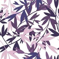 abstracte roze takken met bladeren naadloos patroon. mode achtergrond. vector