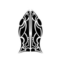 Polynesische tatoeage met slangenkop. geïsoleerd. vector. vector