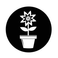 Bloempot pictogram vector