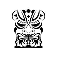 totem vector ontwerp. decor uit Polynesië en Hawaï, tribale volkskunst achtergrond. vectorillustratie.