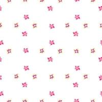 roze plumeria naadloze bloemenpatroon geïsoleerd op een witte achtergrond. vector