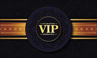 luxe donkere vip-kaart in ornamenttextuur vector