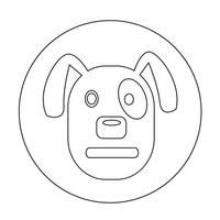 Hond pictogram vector