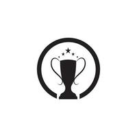 trofee vector logo icon.champions trofee logo pictogram voor winnaar award logo sjabloon