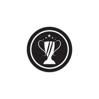 trofee vector logo icon.champions trofee logo pictogram voor winnaar award logo sjabloon