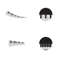 piano pictogram vector illustratie sjabloon