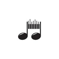 piano pictogram vector illustratie sjabloon