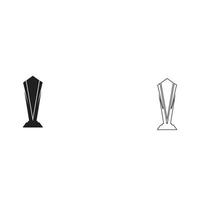 trofee vector logo icon.champions trofee logo pictogram voor winnaar award logo sjabloon