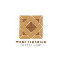 houten vloeren kleur logo vector illustratie sjabloonontwerp