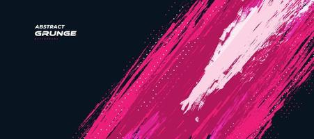 abstracte blauwe en roze grunge achtergrond. penseelstreek illustratie voor banner. kras- en textuurelementen voor ontwerp vector