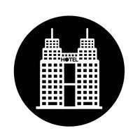 hotel pictogram vector