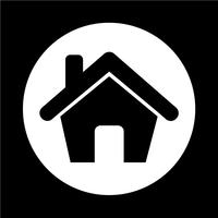 Onroerend goed huis pictogram vector