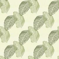 modern palmblad naadloos patroon met hand getrokken tropische druk. moderne natuur achtergrond. vectorillustratie voor seizoensgebonden textiel. vector