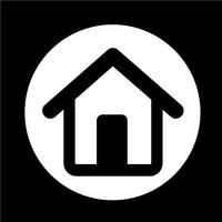 Onroerend goed huis pictogram vector