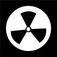 Radioactiviteit teken pictogram vector