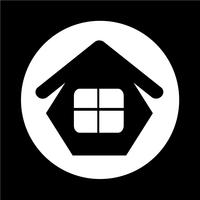 Onroerend goed huis pictogram vector