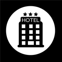 hotel pictogram vector