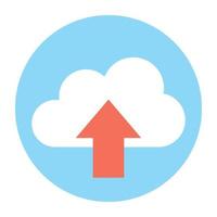 cloud upload concepten vector