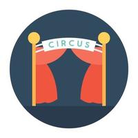 trendy circusconcepten vector