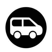 SUV auto pictogram vector